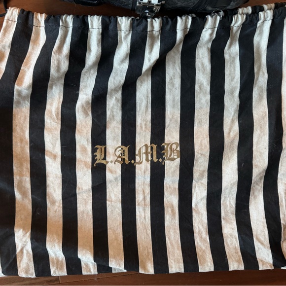 L.A.M.B. Oxford Silver Triple Zip Satchel Handbag - Picture 11 of 11